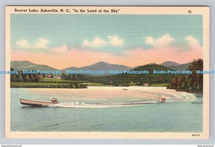 R808246 Beaver Lake. Asheville. N. C. In the Land of the Sky. Asheville Post Car