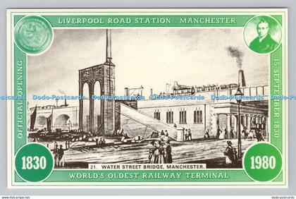 R810711 Water Street Bridge. Manchester. Liverpool Road Station. Manchester. Wor