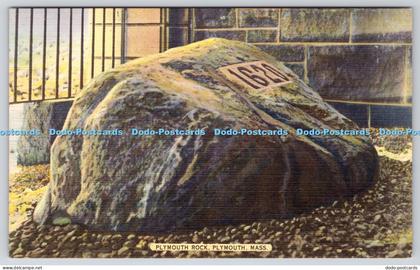 R819345 Mass. Plymouth. Plymouth Rock. Souvenir Corp of America. A Colourpicture