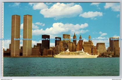 R821572 New York City World Trade Center Nester Map and Guide Mirro Krome H S Cr