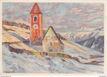 SWITZERLAND - Kirche von Lavin, H.B. Wieland, Postcard 1931