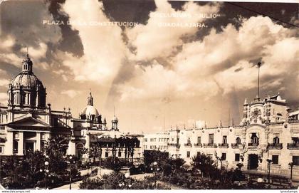 A644 Mexico 1941 Guadalajara Plaza de la Constitucion RPPC postcard
