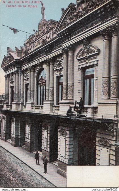 B78611 teatro de la opera buenos aires   argentina  scan front/back image
