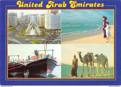 B95724 united arab emirates camel ship bateaux dubai