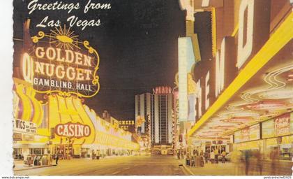 BF17961 fremont street at night las vegas nevada  USA front/back image