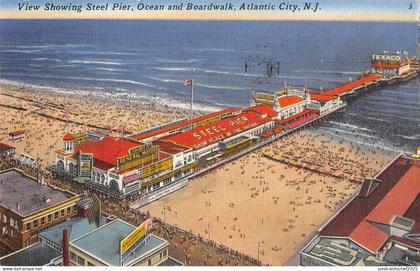BR103072  showing steel pier ocean and boardwalk atlantic city new jersey  usa