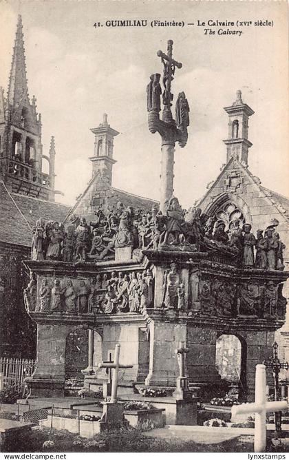 C094 France  Guimiliau Le Calvary   vintage postcard