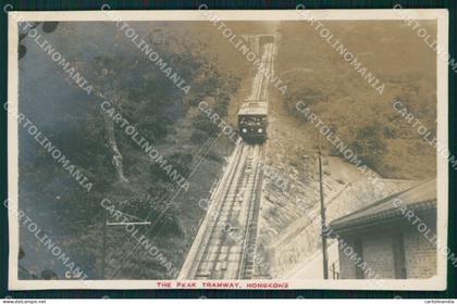 Cina China Hong Kong Tramway Real Photo postcard cartolina MT0204