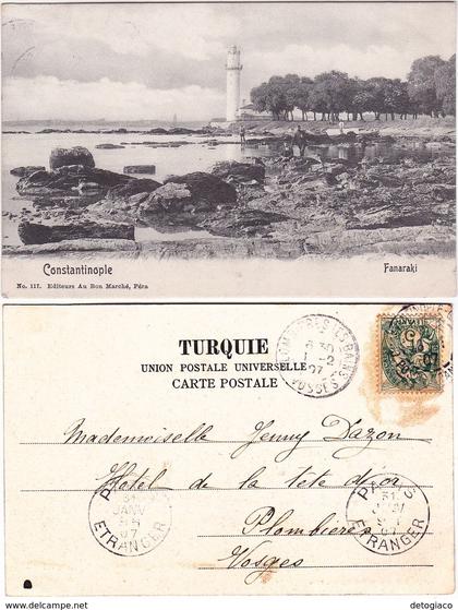 COSTANTINOPOLI - CONSTANTINOPLE - TURCHIA - TURKEY - FANARAKI - VIAGG. -17290-
