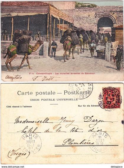 COSTANTINOPOLI - CONSTANTINOPLE - TURCHIA - TURKEY - VIAGG. 1907 -17343-