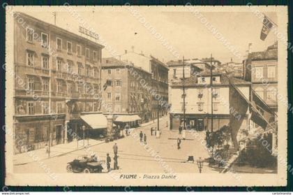 Croazia Fiume Auto cartolina QT0836