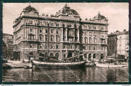 Croazia Fiume Barche cartolina KV6411
