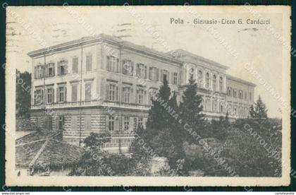 Croazia Pola Scuole cartolina VK1308