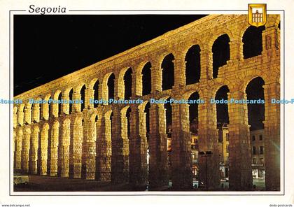 D014887 Segovia. By Night. Dominguez. 1998