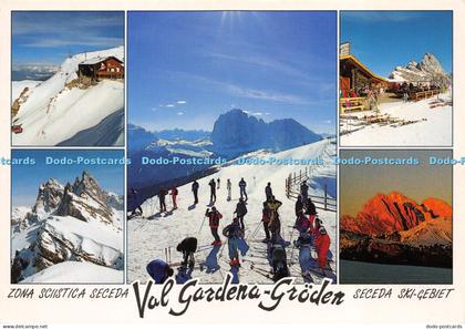D018461 Zona Sciistica Seceda Val Gardena Groden Seceda Ski Gebiet. Foto Ghedina