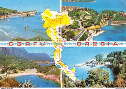 D064408 Corfu. Grecia. Trimboli. Via Puccini. Multi View. 1982