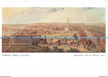 D087281 Birmingham from St. Philip. 1821. Birmingham City Museum and Art Gallery