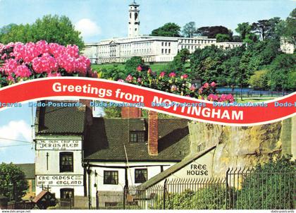D169909 Greetings From Nottingham. Nottingham University. E. T. W. Dennis. Multi