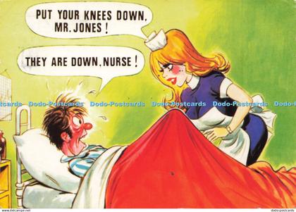 D204436 Put Your Knees Down Mr Jones They are Down Nurse Bamforth J Salmon Comic