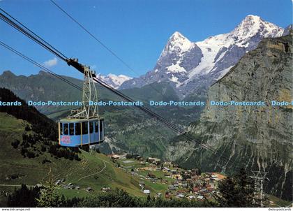 D209684 Murren Schilthornbahn Murren Birg Wetterhorn Eiger Monch E Gyger