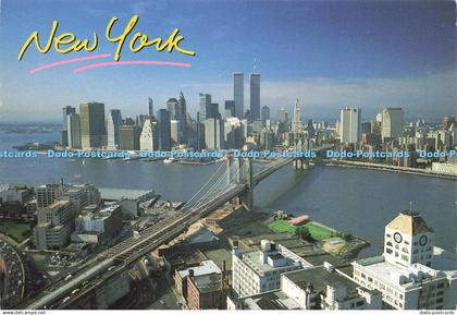 D224581 New York Brooklyn Bridge Links Brooklyn and Manhattan Island The Postcar
