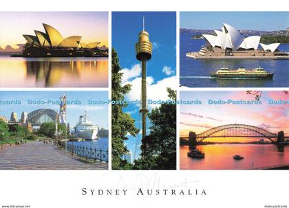 D250413 Sydney Australia Sydney Harbour and Sydney Tower David Messent Multi Vie
