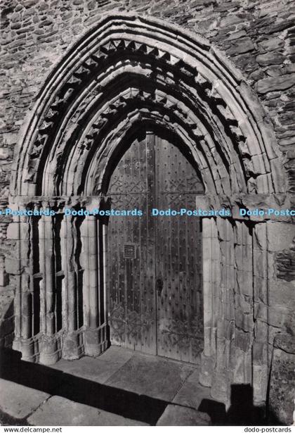 D275548 Denbighshire Valle Crucis Abbey The West Door Crown