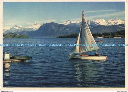 D281521 Lucerne Lake Lucerne and Mountains Franz Schneider
