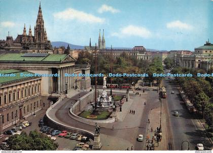 D295259 Vienna. Ringstrasse With Parliament and Townhall. PAG