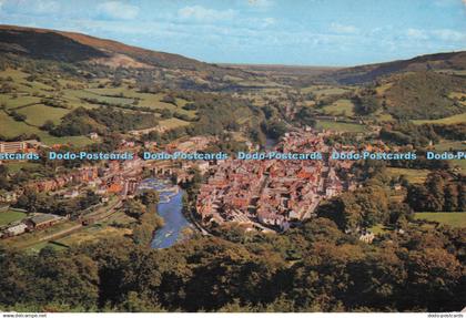 D296630 Llangollen. Denbighshire. This View From Barbers Hill Shows Llangollen i
