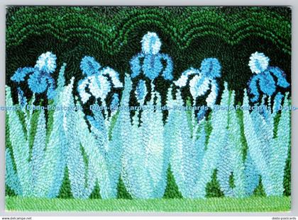 D301830 Irises 36 24 Emma Tennant Roxburghshire Hermitage Rugs