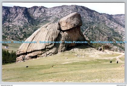 D310449 Outer Mongolia Turtle Rock Terelj Just Postcards Anne Naylor 2004