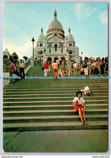 D329907 France. Paris. Touristes au Sacre Coeur. Pariscolor. Ed. Franck. N. 20.