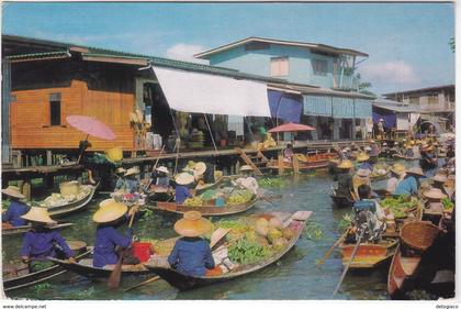 DAM-NERN SADUAK - TAILANDIA - THAILAND - THE FLOATING MARKET - VIAGG.1976 -30882