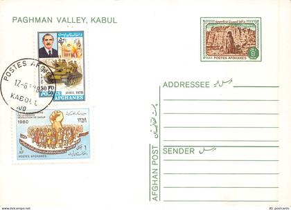 G031 Afghanistan 1984 Kabul Paghman Valley postcard