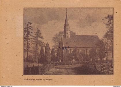 Germany Bachem Church Frechen Philatelic Club Stamps Exhibition 1947 postcard