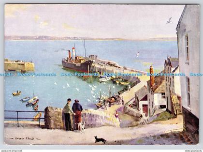 L353120 Newlyn Harbour Unloading Veron Ward