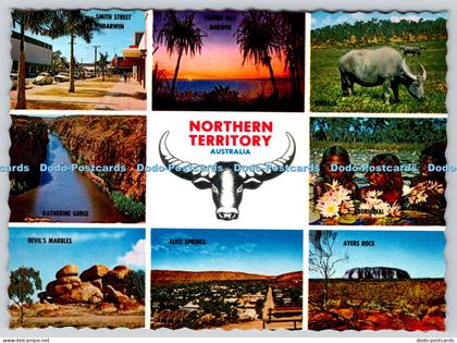 L362559 Northern Territory Alice Springs Nucolorvue 1974 Multi View