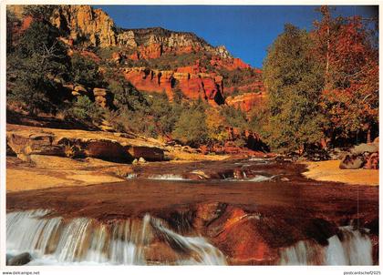 Lot 13 usa sedona arizona a gentle waterfall in oak creek canyon