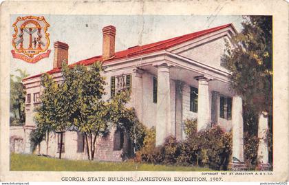 Lot 87 georgia state building jamestown exposition 1907 usa coat of arms