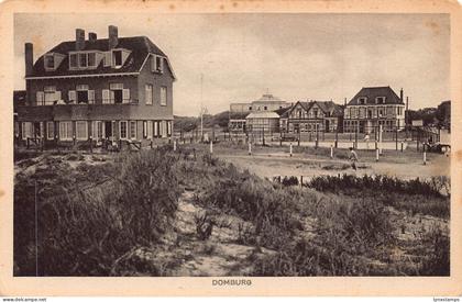 Netherlands Domburg Houses vintage postcard