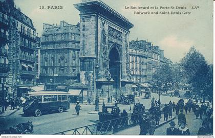 PC39288 Paris. Bulwark and Saint Denis Gate. J. Cormault. No 15