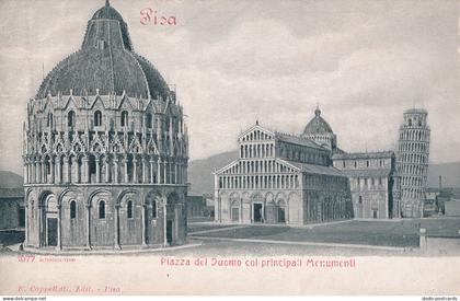 PC45816 Pisa. Piazza del Duomo coi Principali Monumenti. E. Cappelletti