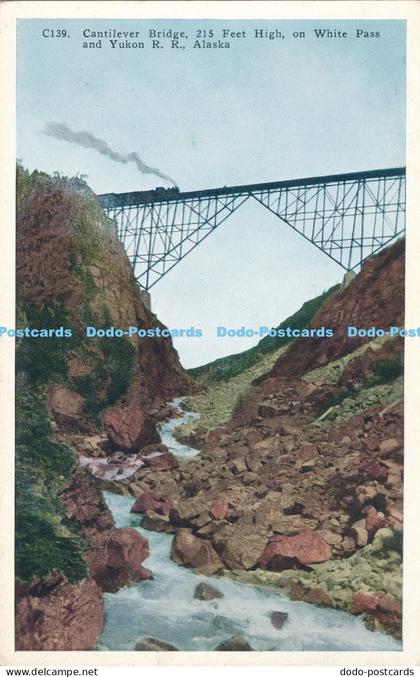 R011409 Cantilever Bridge White Pass and Yukon R R Alaska