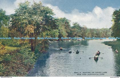 R017729 Boating on Bronx Lake New York Zoological Park