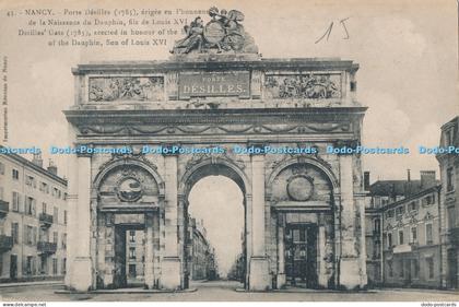 R017894 Nancy Porte Desilles Reunies de Nancy No 45
