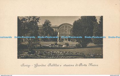 R030180 Torino Giardini Pubblici e Stazione di Porta Nuova Brunner
