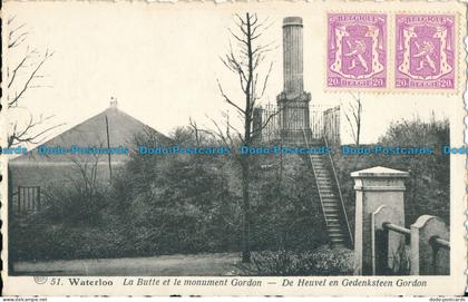 R030865 Waterloo. La Butte et le Monument Gordon. A. Meier