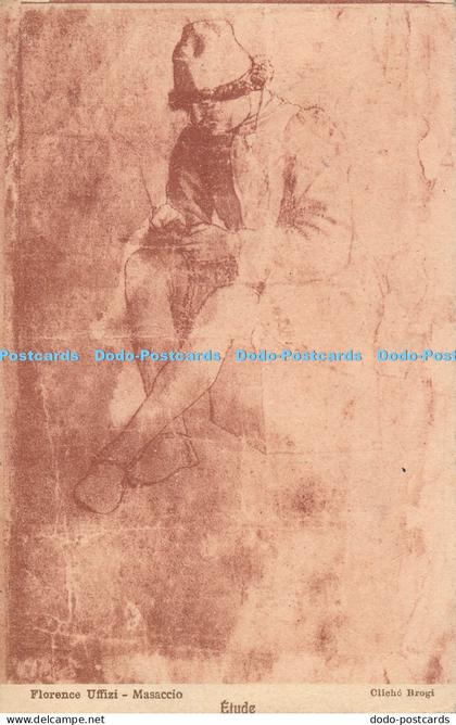 R033669 Florence Uffizi Masaccio Etude Brogi