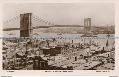 R046823 Brooklyn Bridge New York Rotary L Jonas